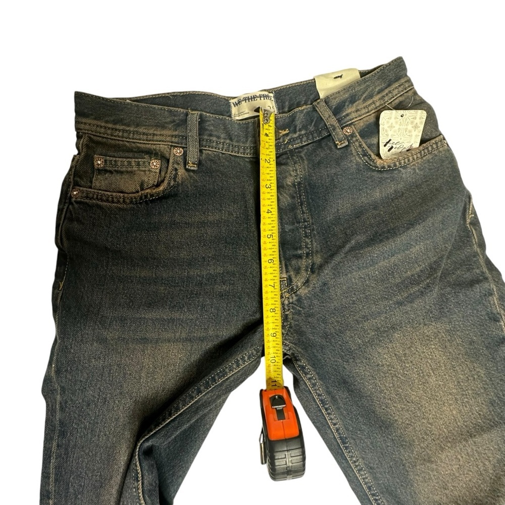 NWT FP We The Free Maggie MidRise Crop Straight Jeans in Back Alley Blue 25 - Picture 9 of 16